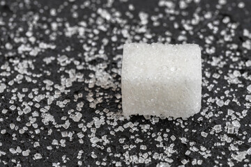 Image of sugar cubes and granulated sugar