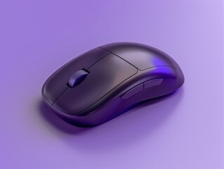 Kabellose Computermaus auf lila Hintergrund