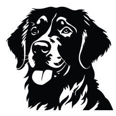 Golden Retriever   Vector - A   silhouette  of Golden Retriever 