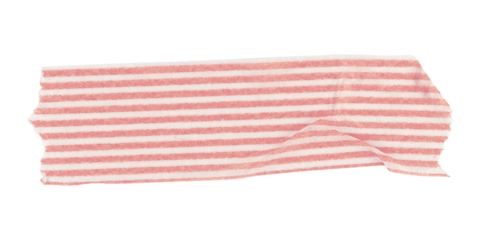 Pattern washi tape png clipart, pink stripes on transparent background