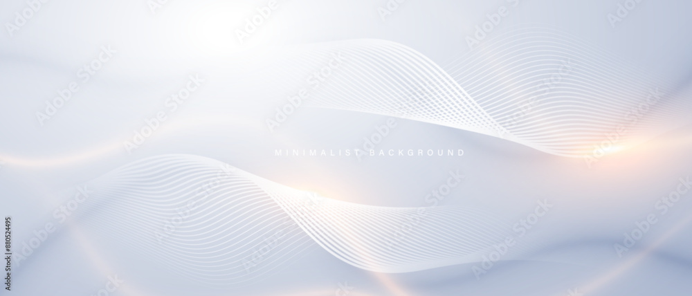 Poster Modern abstract background with flowing lines. 