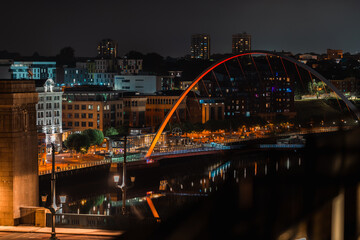 Newcastle city night walk