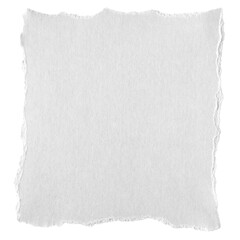 Torn paper png square cut out on transparent background
