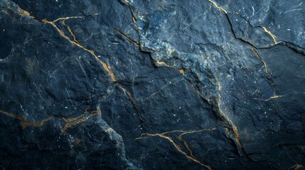 Background with abstract elegance concept and beautiful stone veins in navy blue.