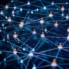 Social network connecting business people