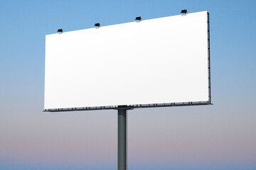 Obraz premium 3D billboard mockup png transparent, customizable advertisement