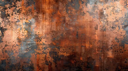 Wallpaper with bronze or copper metal texture; abstract metallic pattern