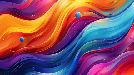 Fototapeta premium A colorful abstract illustration for use as a background