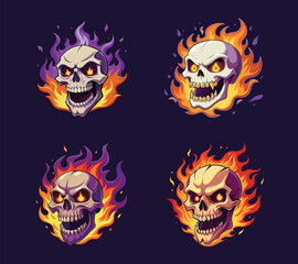Scary Skull Smiling
