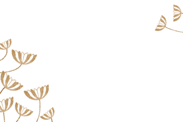 Vintage png gold flower corner frame, remix from artworks by Samuel Jessurun de Mesquita