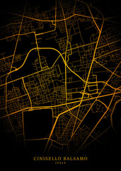 Cinisello Balsamo City Map Poster Minimalist - Cinisello Balsamo City Modern Wall Art Home Decor Ready to Printable	
