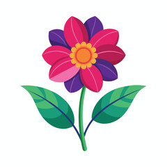 Abstract spring flower for card decor vector illustration