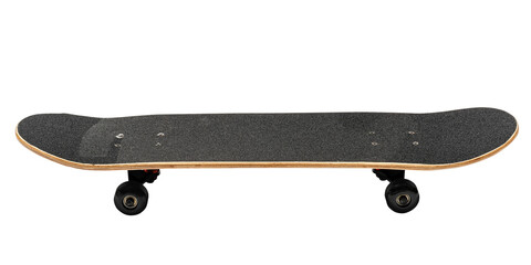 Classic black wooden skateboard design element