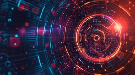 An abstract design of tech sci fi and innovation as a modern background