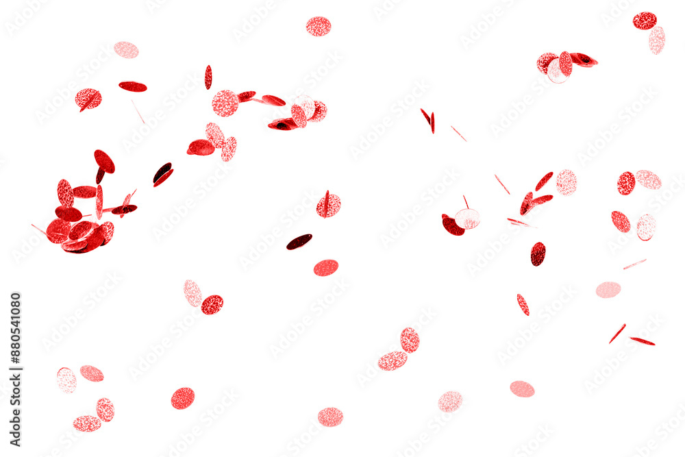 Poster red confetti patterned background design element