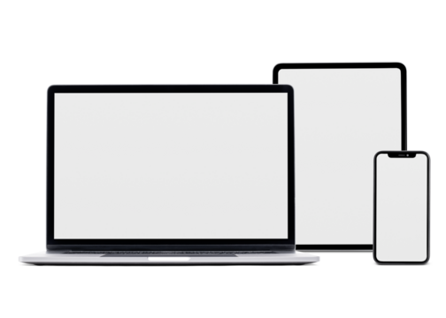 Digital devices blank screen png technology and electronics