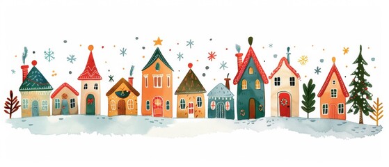 Obraz premium House in the snow 