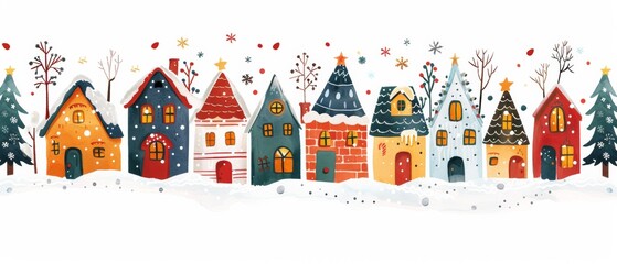 Fototapeta premium House in the snow 