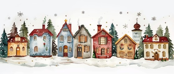 Obraz premium House in the snow 