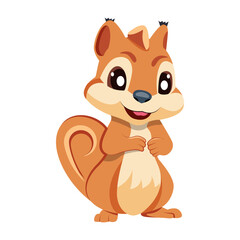 A flat icon showing cute ground squirrel

