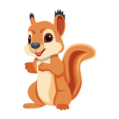 An icon of cute marmot in flat style 

