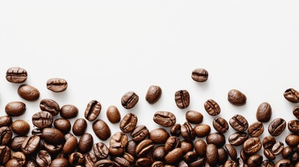 coffee beans on white background
