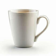 A ceramic white coffee mug isolated on a white bac  071 cup, mug, coffee, white, tea, isolated, drink, object, empty, ceramic, blank, beverage, cafe, nobody, ceramics, breakfast, single, hot, tablewar