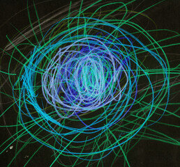 Retro abstract art featuring a vibrant color palette and intricate floral patterns, evoking a nostalgic vintage charm. Ideal for wall decor, book covers, and backgrounds.