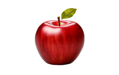 red apple isolated on white