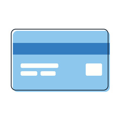 Credit card illustration, vector design isolated on white background.