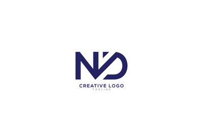 ND Abstract initial monogram letter alphabet logo design