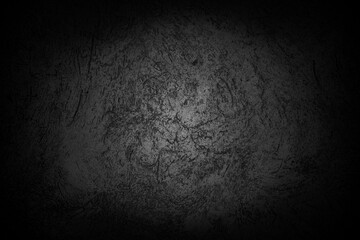Old wall texture cement dark black gray background abstract grey color design are light with white gradient background.