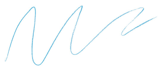 Light blue pencil strokes in simple style, isolated on transparent background.