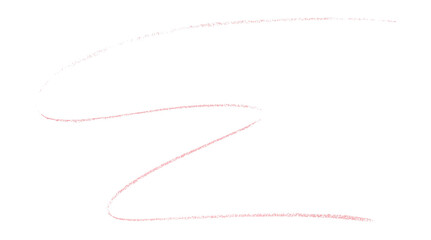 Pink pencil strokes in simple style, isolated on transparent background.