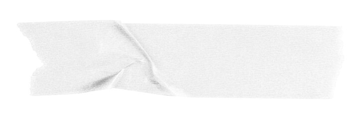 Png white washi tape sticker, transparent background