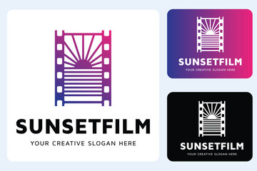 Sunset Logo Design Template