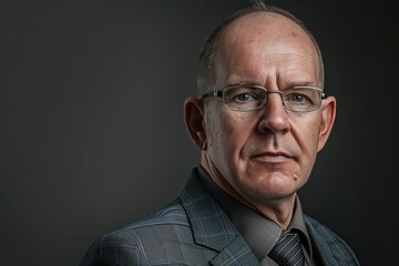 Obraz premium Man in Suit and Tie Posing for Picture