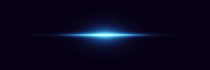 Neon glowing lines. Flash of glare and explosion, laser beam.