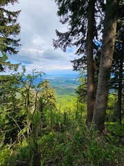 Piękne widoki gór, tatry o zachodzie słońca 