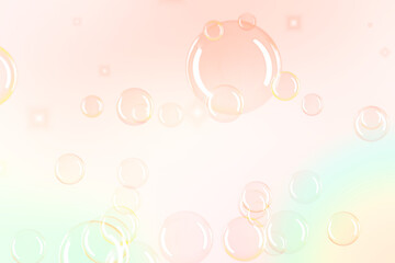 Gradient background png soap bubbles floating