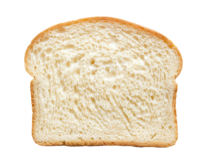 isolated slice of bread