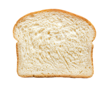 isolated slice of bread