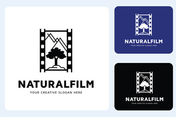 Natural Film Logo Design Template 
