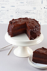Devil's food cake is a dense, rich chocolate cake, and is very popular throughout the United States...