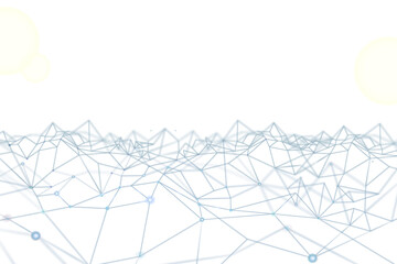 Networking line png technology digital border background