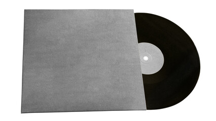 Vinyl record cover png mockup music album