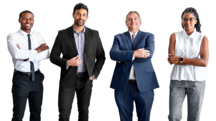 Business colleagues png sticker, transparent background