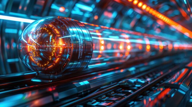 Hyperloop: Next-generation transit technology proposing vacuum tube pods for high-speed travel, offering a paradigm shift in efficient, long-distance transportation.
