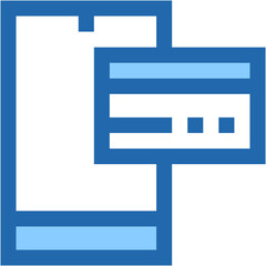 Vector Icon smartphone, online payment, credit card, money transfer, finance