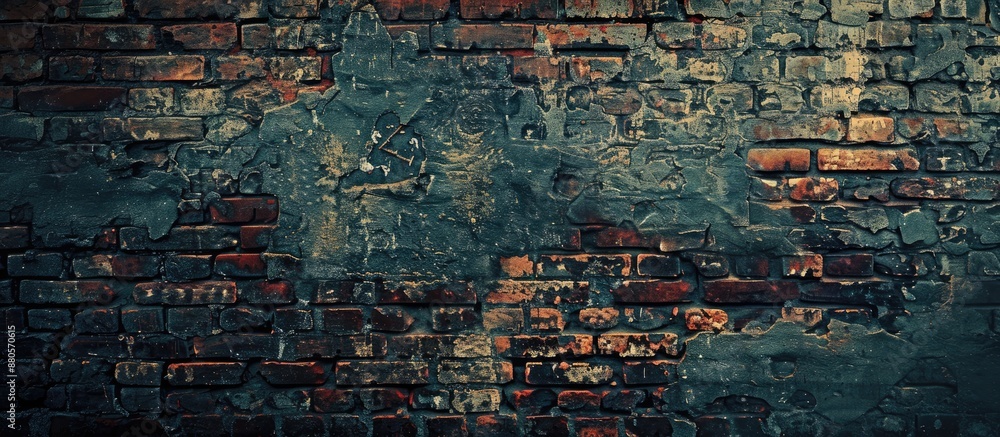 Poster old vintage brick wall background with space for text a textured abstract web banner featuring copy 